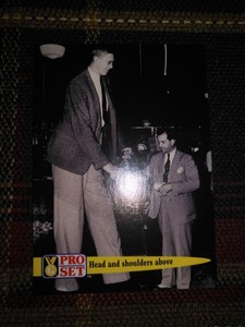 1992 Robert Pershing Wadlow Pro Set Guinness Book Of Records Card 6 Illinois USA