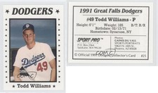 1991 Sport Pro Great Falls Dodgers Todd Williams #25