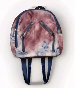 Violet Ray Pink Purple Blue Tie Dye Mini 100% Nylon Backpack Purse NWT Cute - Picture 1 of 8