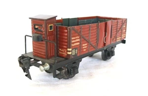 AC4536: Vintage Marklin 0 Gauge Open High-Sided Goods Wagon with Brake Hut 1771 - Picture 1 of 5