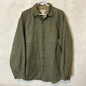 Carhartt Plaid Flannel Lined Snap Button Work Jacket Size XL - Picture 1 of 14