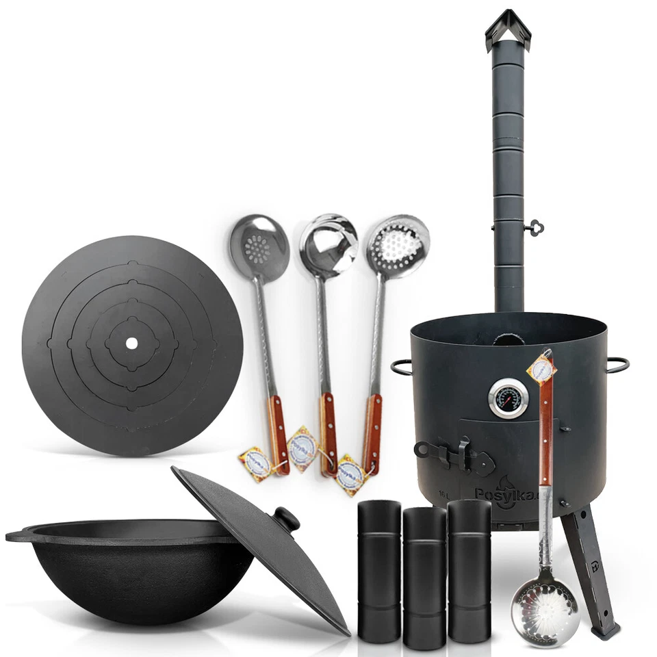 Gusseisen Kazan 16 L Kasan Herdplatte Feuerofen Utschak Ø 44 cm. Учак Учаг Uchag - Bild 1 von 1