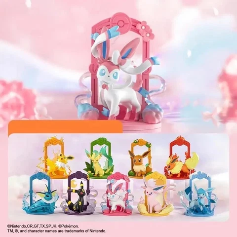 Funism Pokemon Eevee Evolution Case of 9 Toys Set Espeon Sylveon Umbreon Genuine Cover