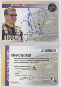 2006 Press Pass Auto Joe Nemechek Auto