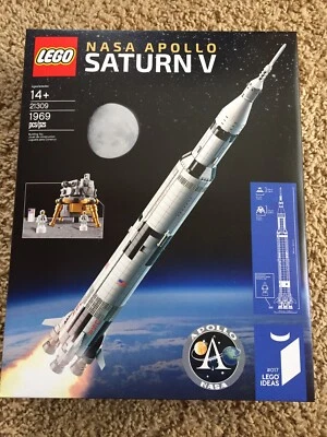 LEGO Ideas NASA Apollo Saturn V 92176 1969 pcs Rocket Space NEW Retired 21309 - Image 1 of 4