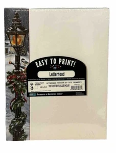 Letterhead Stationery Printer Paper Holiday Lamppost 100 Sheets Acid Free New - Picture 1 of 5