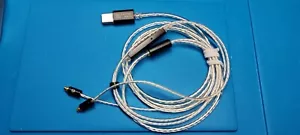 Pure sliver Type C mmcx upgrade cable with mix and volume control supported DSD - Picture 1 of 3