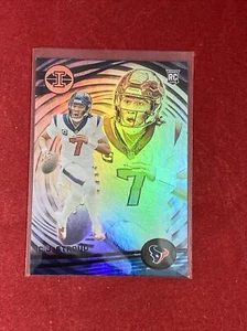 CJ STROUD RC ILLUSIONS 2023 Panini NFL ROOKIE Rainbow Foil Card #43 HOU TEXANS - Picture 1 of 12