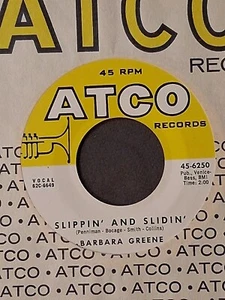 northern soul BARBARA GREENE Slippin' And Slidin' ATCO 6250 M- - Picture 1 of 2