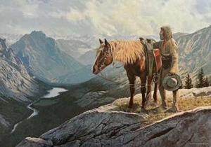 David Wright - Esca delle Montagne - Litografia S/N - Firmata - Ottime Condizioni - Foto 1 di 1