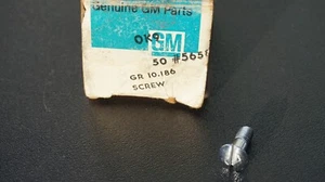 Tornillo de montaje del espejo retrovisor NOS GM 565842 1958-67 Chevy Camaro Corvette Nova - Imagen 1 de 9