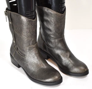 Women's Jessica Simpson Toots Black Leather Distressed Booties Size 5.5 B - Picture 1 of 9