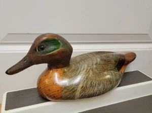 MONTANA DECOY BY ERIC & MARC PIERCE  DUCK DECOY HAND CARVED  - Picture 1 of 8
