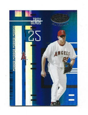 2005 Leaf Certified Materials Mirror Blue /50 #189 Troy Glaus (Anaheim Angels)