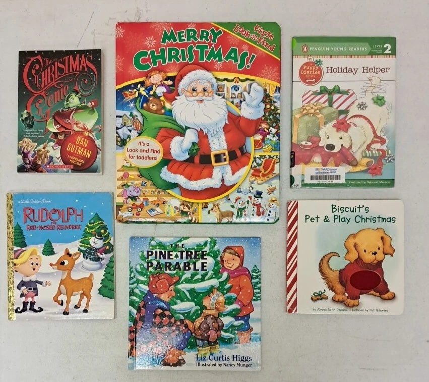 Christmas Children's Books, Lot Of Six. Liz Curtis Higgs, Dan Gutman...#393D - Image 1 of 4
