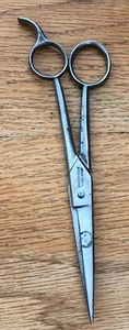 Antique Hair Scissor Barber Shears Hugo Offenbach Solingen Germany Solid Steel B - Picture 1 of 5