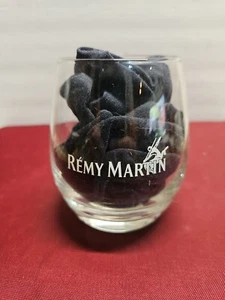 Remy Martin Champagne Cognac White Logo Weighted Stemless Snifter Rocks Glass ~ - Picture 1 of 10
