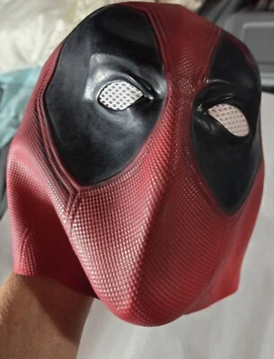 Deadpool Mask Adult Rubber High-quality NIP - Image 1 of 4