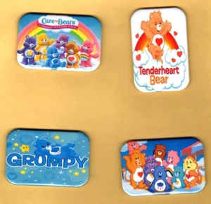 CARE BEARS 4 MAGNETI FRIGO 2" X 3" CON ANGOLO ARROTONDATO - Foto 1 di 6