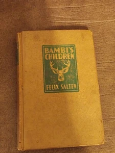 Bambi's Children Original By Felix Salten 1939 1st Edition - Picture 1 of 7