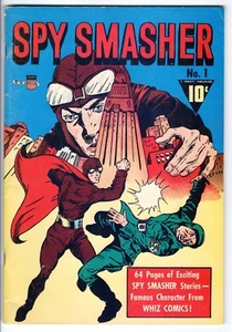 Spy Smasher #1 DynaPubs Flashback #24 B/W reprint 1974 FN  - Picture 1 of 2