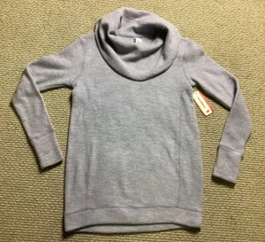 Neu mit Etikett New Balance Damen Kuschel Tunika Crawneck Pullover | Grau | Größe S - Bild 1 von 11