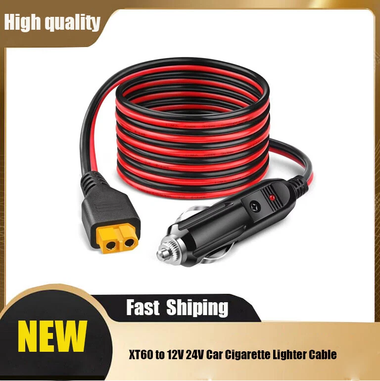 XT60 Female to Car Cigarette Lighter Plug 12V 24V Cable Battery Connector - Image 1 of 4