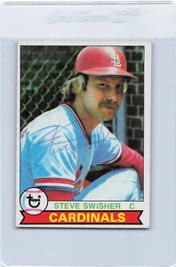 1979 Topps #304 Steve Swisher Cardinals Signed Auto *K2232 - Picture 1 of 2