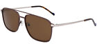 Zeiss Polarized Men's Titanium  Navigator Sunglasses - ZS22116SP