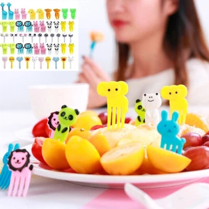 10/50 Pcs Mini Animal Food Pick Kid Food Fruit Fork Bento Box Decor Fork ◇ - Picture 1 of 16