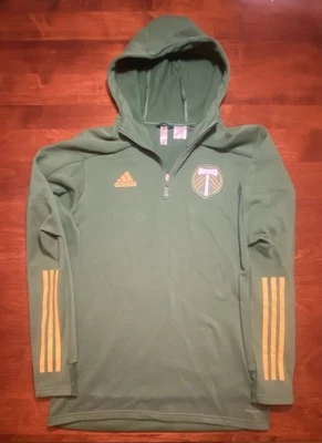 Portland Timbers Adidas Sweatshirt Hooded Full Zip MLS Soccer Size M - Image 1 of 3