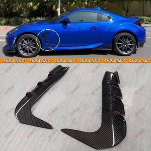 Gloss Black/Carbon Fiber Side Fender Vent Trim For Toyota GR86 Subaru BRZ 22-23 - Imagen 1 de 21