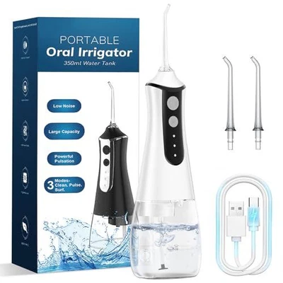 Rechargeable Water Flosser Teeth Dental Oral Irrigator Powerful Teeth Care 350ML - Image 1 of 4