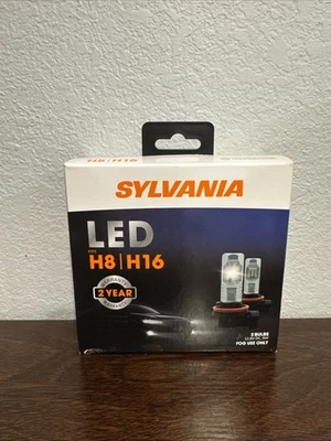 Sylvania: H8 | H16 6000K LED Fog Light Bulbs for Fog Use Only (2 Pack) - Image 1 of 2