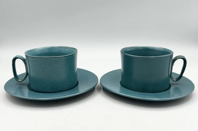 Juego De Colección De 2 Platillos Taza Bennington Potter Yusuke Aida David Gil Teal 1626 1627 Foto 1 de 4