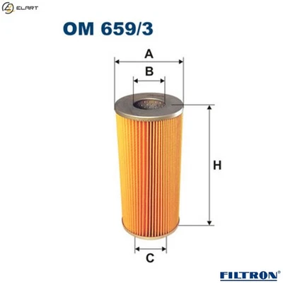 OIL FILTER OM 659/3 - Image 1 of 4