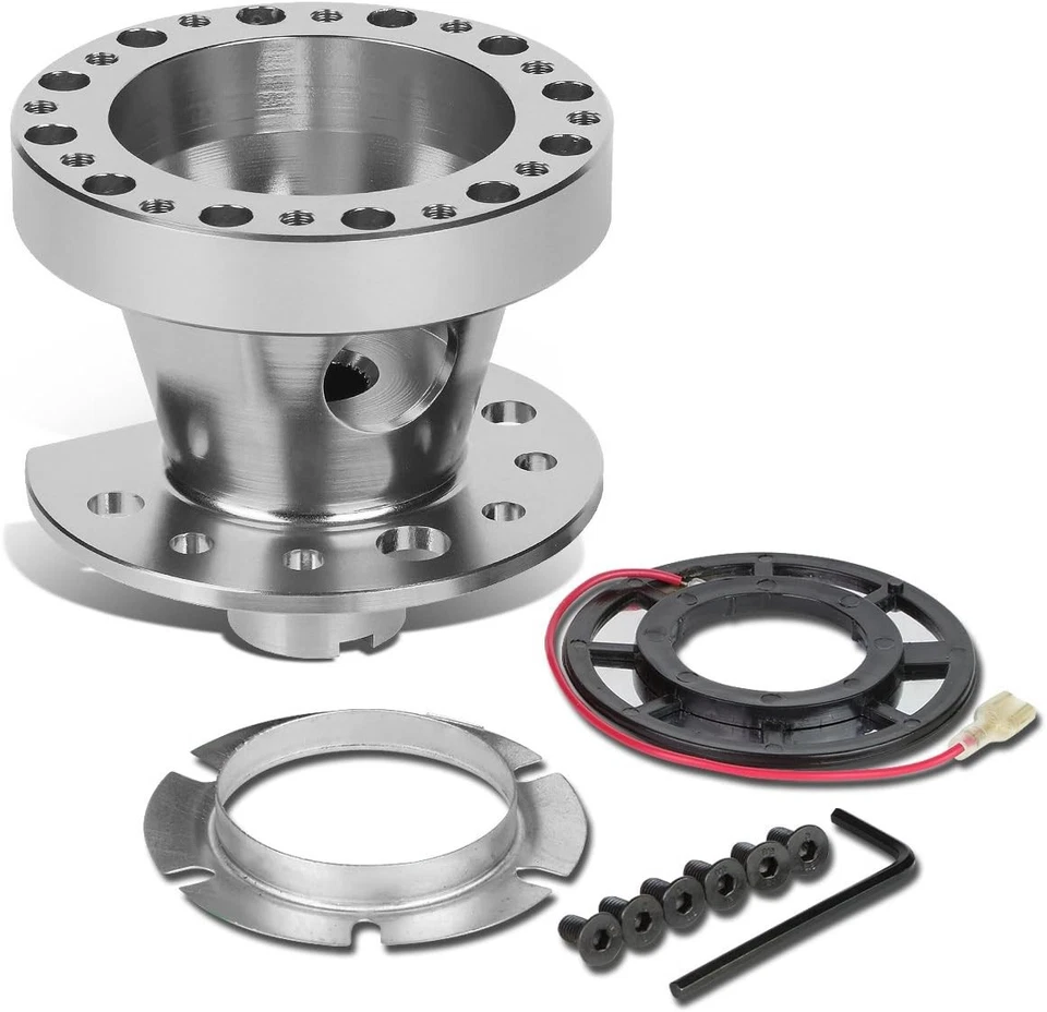 ACURA INTEGRA 90-93 DA DA6 B20 PLATA ALUMINIO VOLANTE ADAPTADOR BUJE 6 ORIFICIOS Foto 1 de 1