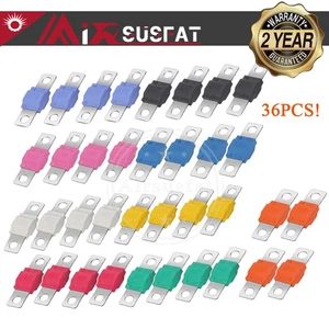 36Pcs Ami/ Midi Fuse 12V-58V High Current Bolt-On 30A-175A Mini Fuse Automotive - Picture 1 of 8