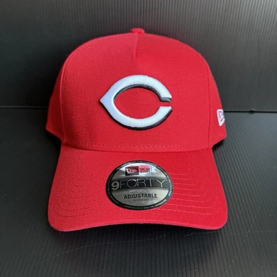 NUEVO CON ETIQUETAS New Era Cincinnati Reds 9Forty Rojo Marco A Snapback Gorra Ajustable Foto 1 de 4