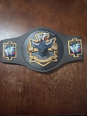Jakks WWF Wrestlemania The Rock Brahma Bull Championship Belt Vintage 1999 90s - Image 1 of 2