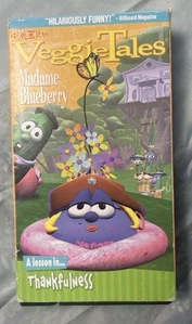 Veggie Tales Madame Blueberry VHS Movie Thankfulness - Picture 1 of 4