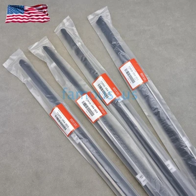 Nuevo juego de goma para cinturón de puerta resistente al clima exterior para Honda Civic sedán 4D 1992-1995 Foto 1 de 4