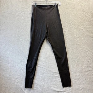 Commando Control Kunstleder Leggings Damen Gr. Large braun formend hoher Bund - Bild 1 von 8