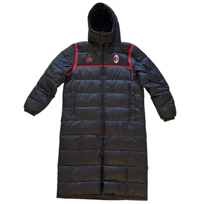 Adidas AC Milan Negro Plumón Relleno Largo Puffer Abrigo 2XL Fútbol Fútbol Fútbol Chaqueta Foto 1 de 4