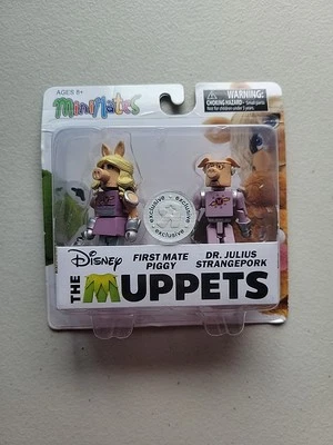 The Muppets Minimates, 1st Mate Piggy & Dr. Julius Strangepork, Serie 2, Nuevo. Foto 1 de 4