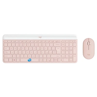 Logitech MK470 Kit Mouse And Keyboard Wireless Wifi Layout Italian Pink - Image 1 of 4