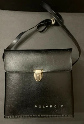 Vintage Polaroid Hard Black Carrying Case Bag Camera Carry Storage Travel - Imagem 1 de 4