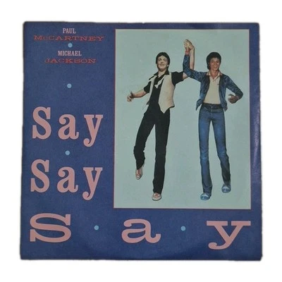 PAUL MCCARTNEY/MICHAEL JACKSON 'Say Say Say' 7" Vinyl Single Record AUST. PRESS - Image 1 of 4