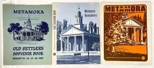 Metamora Woodford County Illinois Lot 3 Old Settlers History Bks 1952 1966 1968 - Picture 1 of 1