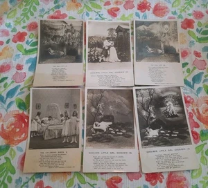 Vint Bamforth Postcard Lot 6,Holy City, Child Queen, Goodbye Little Girl England - Picture 1 of 8